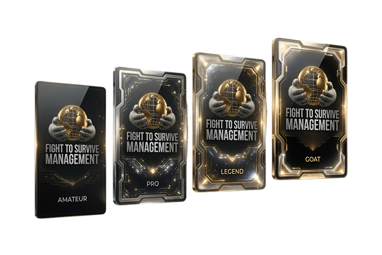 The four bundle boxes: Amateur, Pro, Legend and GOAT